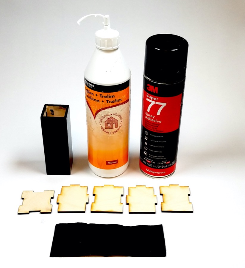 Composite image showing the six steps for assembling the tuning slide directly onto the resonator