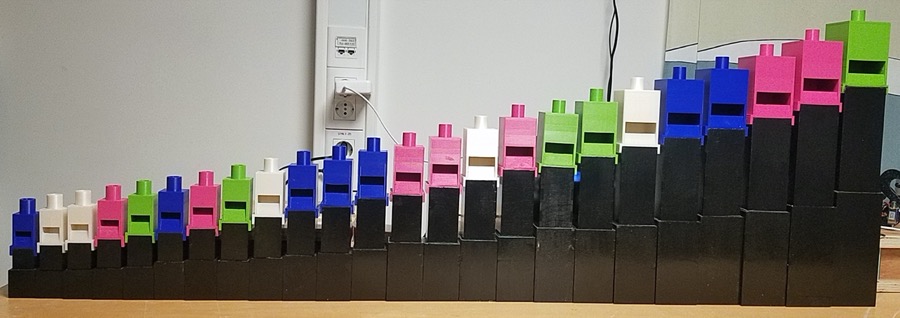 A finished organ pipe